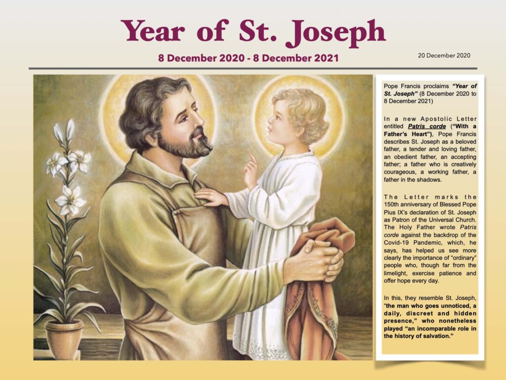 Year of St. Joseph Catholic Spirituality Centre (CSC) Singapore
