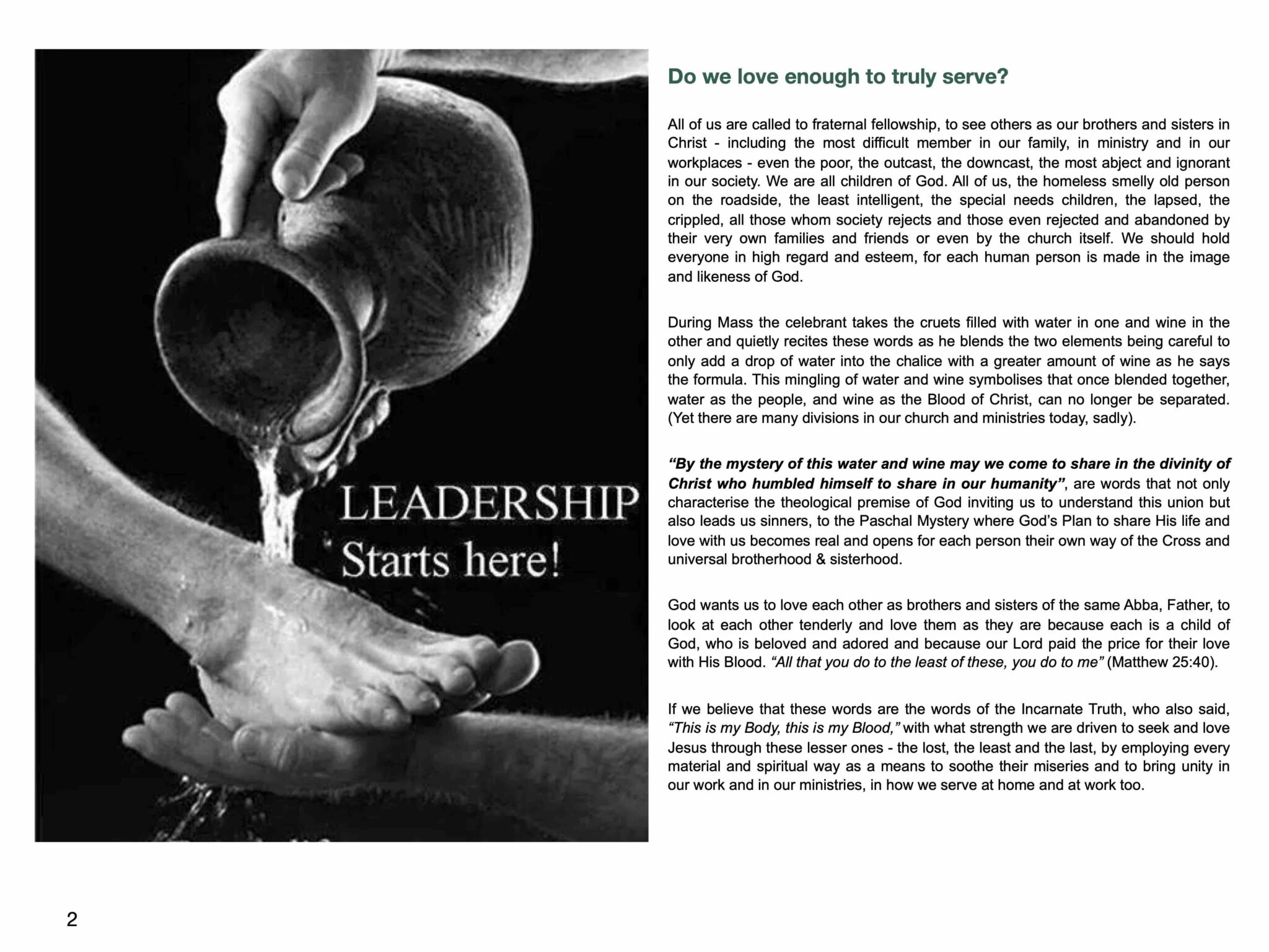 Universal Brotherhood & Sisterhood Catholic Spirituality Centre (CSC